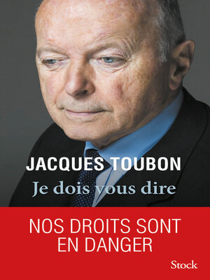 cover image of Je dois vous dire